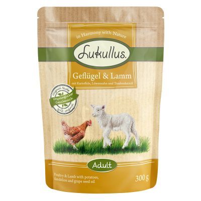 6 x 300 g Lukullus Naturkost Mix Adult Frischebeutel