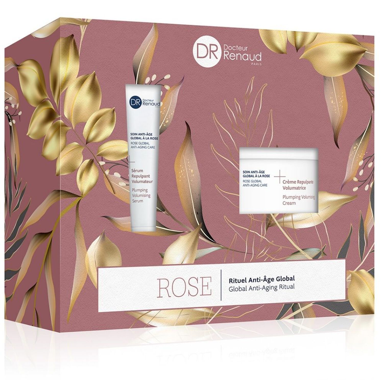 Docteur Renaud Rituel Anti-Age Global Rose Crème Repulpante Volumatrice 50 ml + Sérum 15 ml