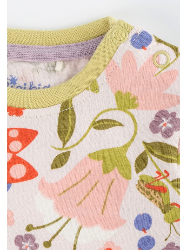 Sigikid Kleid happy ladybug in Weiß/Rosa/Grün günstig kaufen