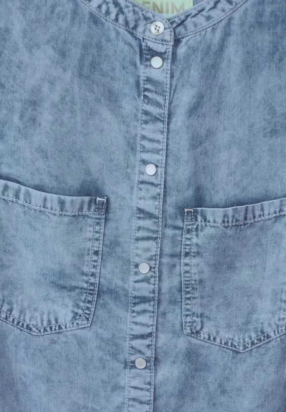 Street One Blaue Jeansbluse