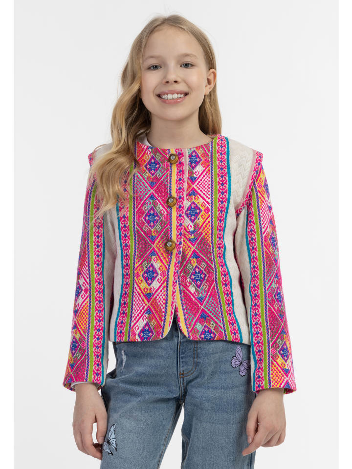 IZIA Jacke in Mehrfarbiges Pinkes Ethnomuster günstig kaufen