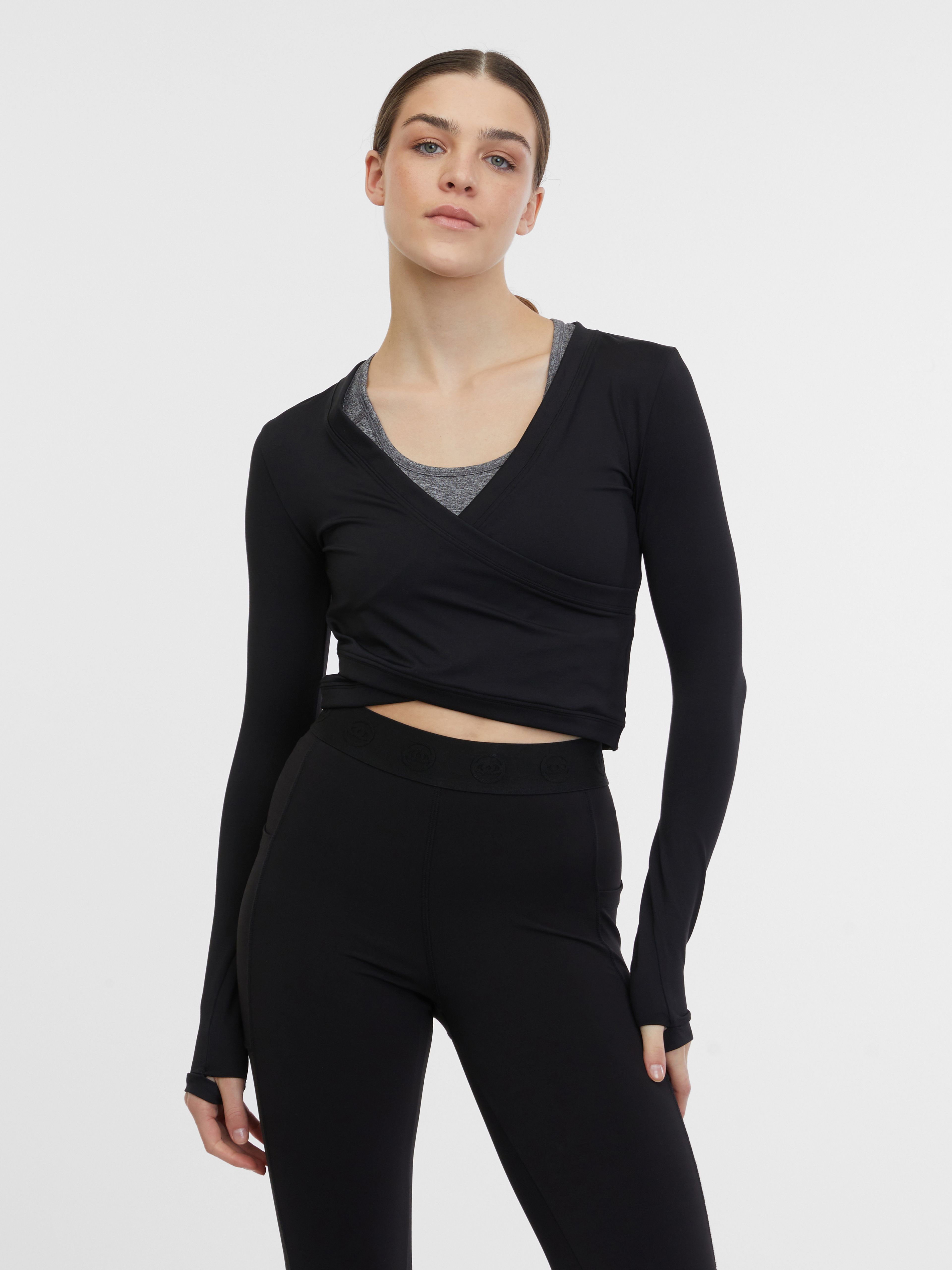 Schwarzes Damen-Sport-Top ORSAY