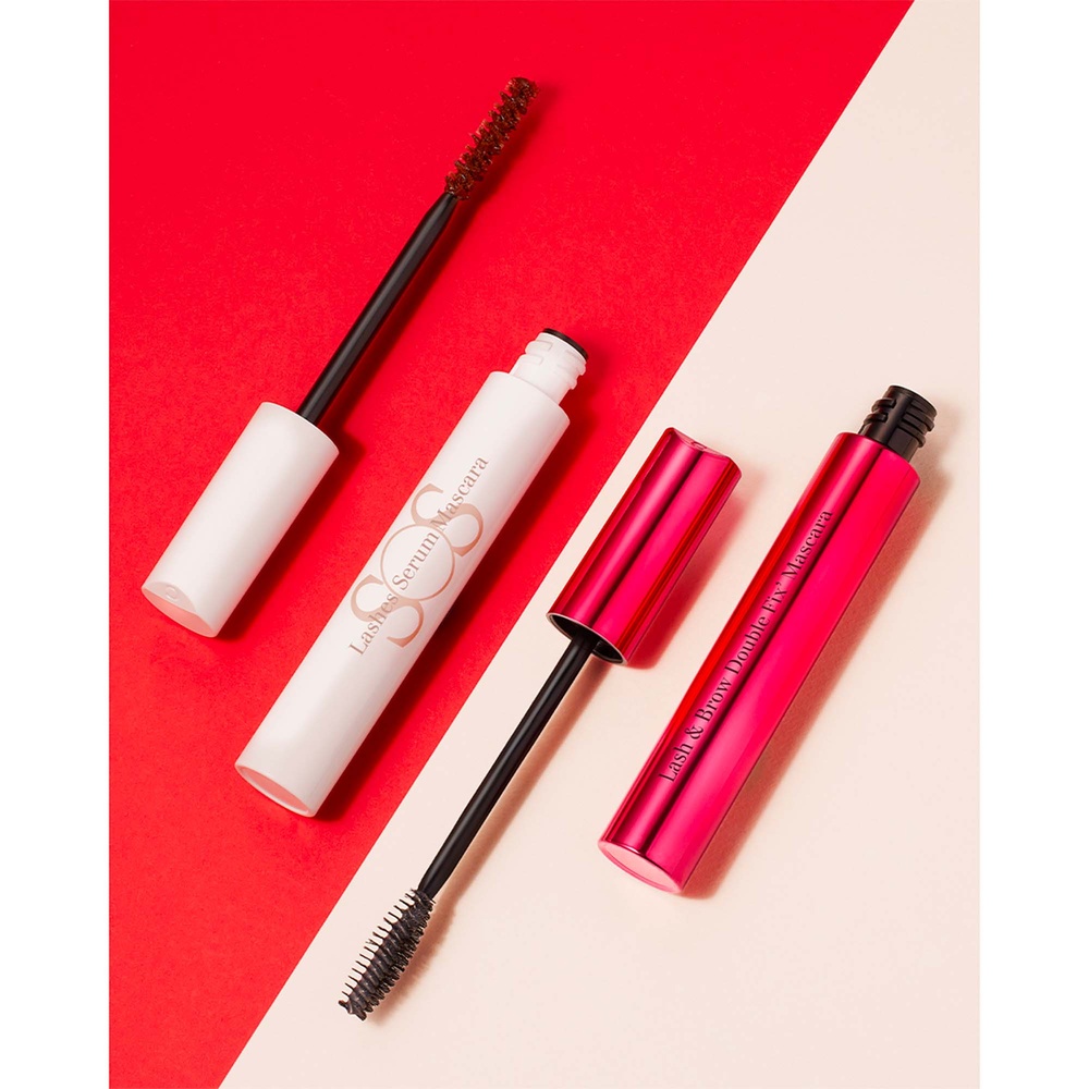 Clarins Lash & Brow Double Fix’ Mascara  Top coat waterproof fixateur longue tenue Mascara