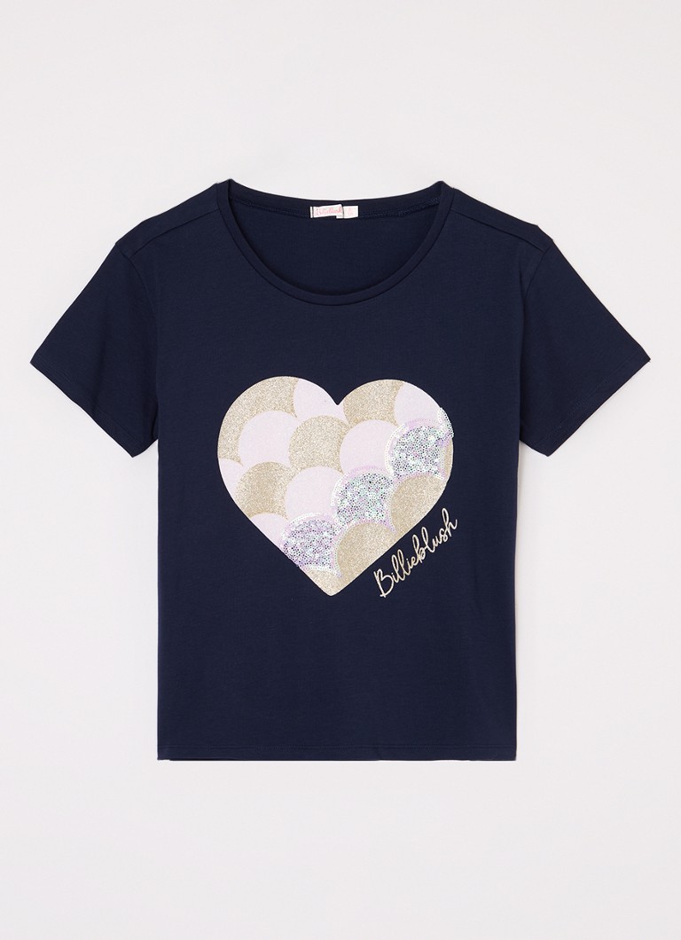 Tricou Billieblush cu paiete și logo.
