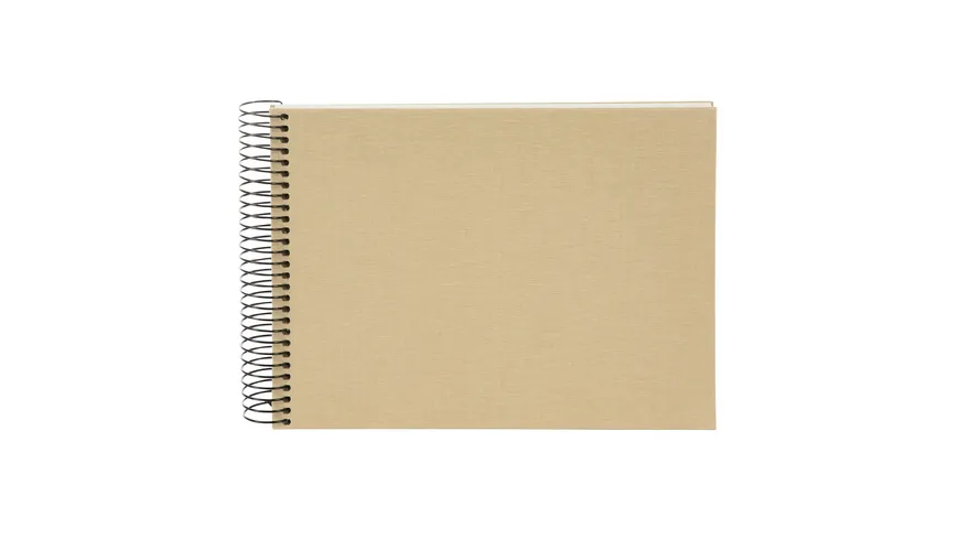 goldbuch Spiralalbum Bella Vista Beige 24x17 cm mit 40 weiße Seiten