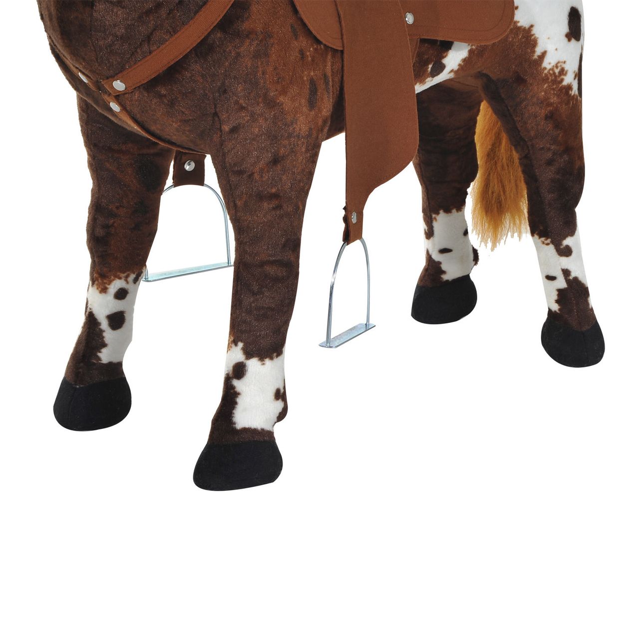 HOMCOM Spielpferd Reitpferd für 3  Jahre Kinder mit Pferd Sound Plüschtier