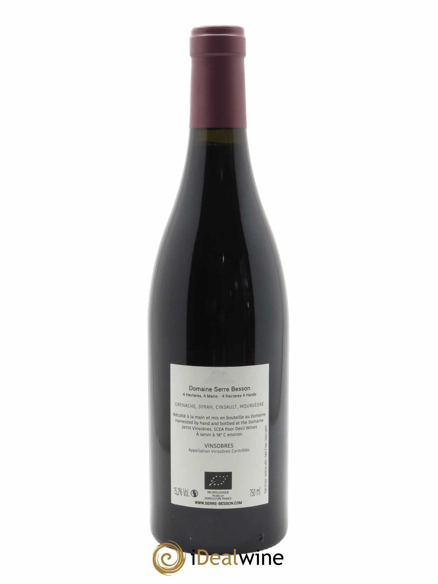 Vinsobres Domaine Serre Besson  2019 - Lot de 1 Bouteille