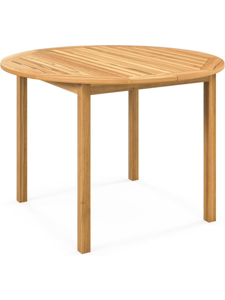 COSTWAY Gartentisch Akazienholz 110x75cm in Beige günstig kaufen onesize