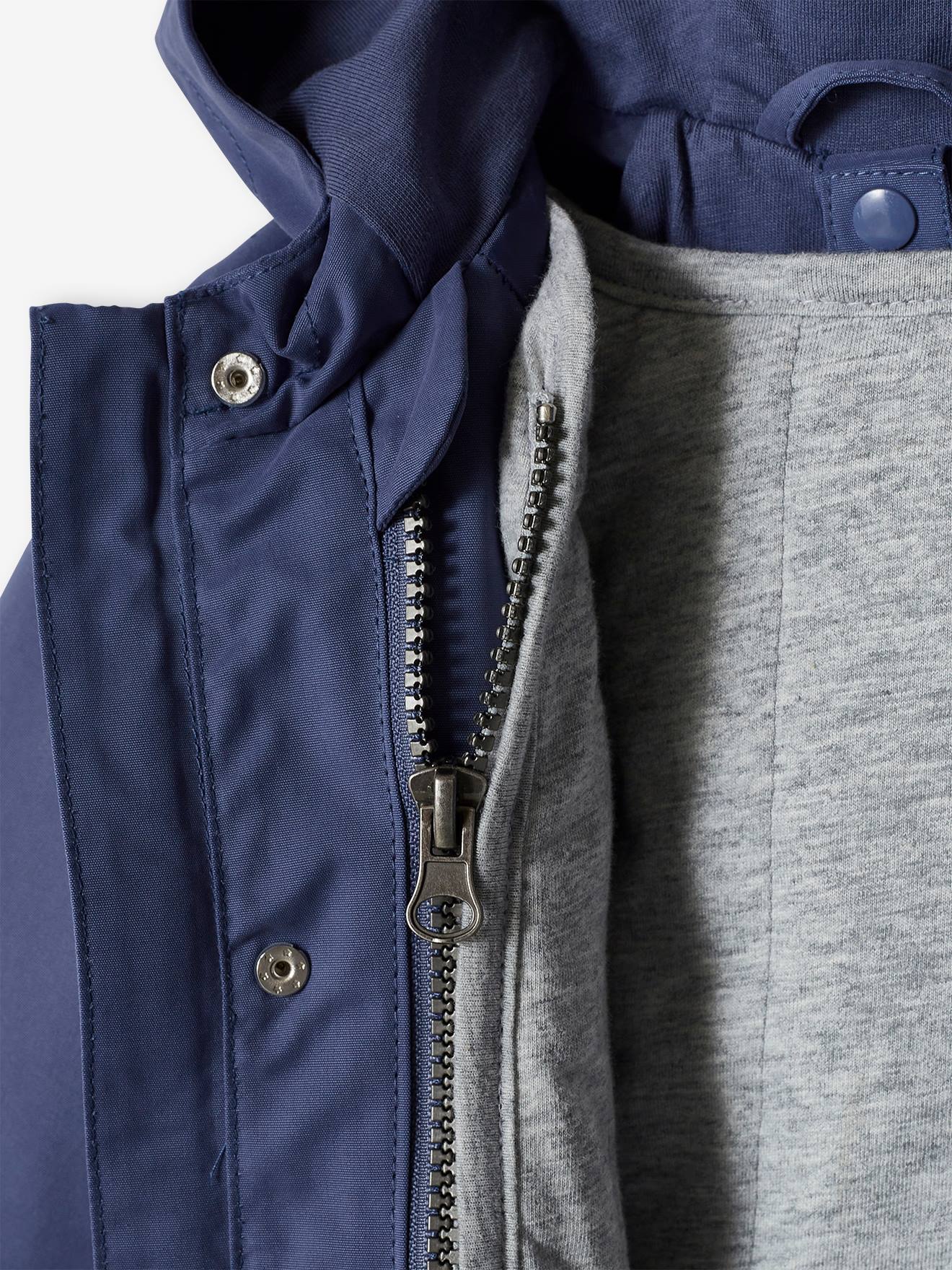 Vertbaudet Baby Regenjacke mit Innenjacke - dunkelblau