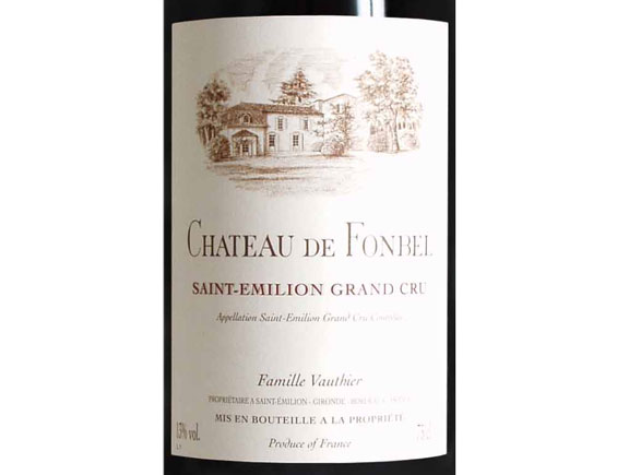 Château de Fonbel 2012 Bordeaux Saint-Emilion Grand Cru