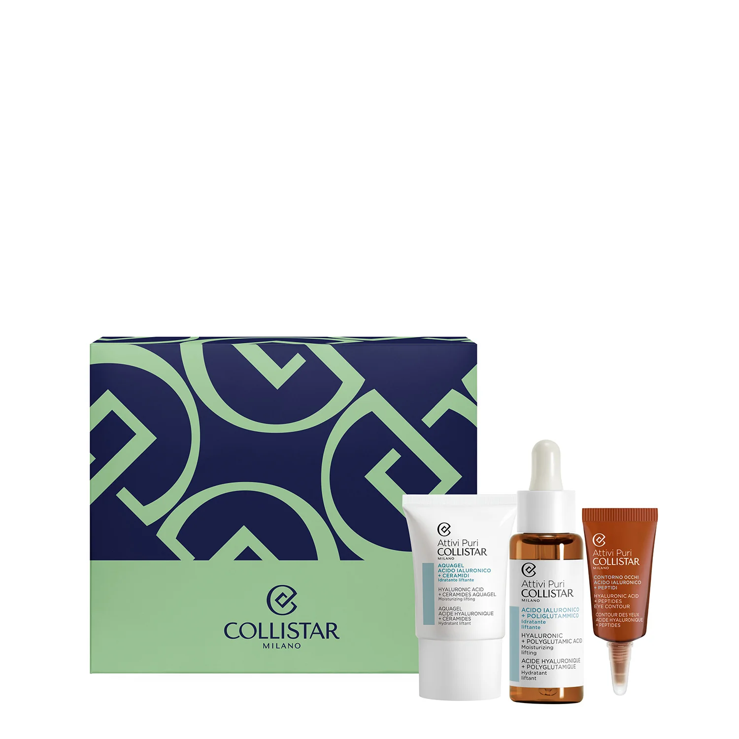 Coffret Pure Actives Acide Hyaluronique + Acide Polyglutamique - Coffret Hydratant, Coffret Liftant, Sérum Hydratant Visage, Sérum Liftant Visage