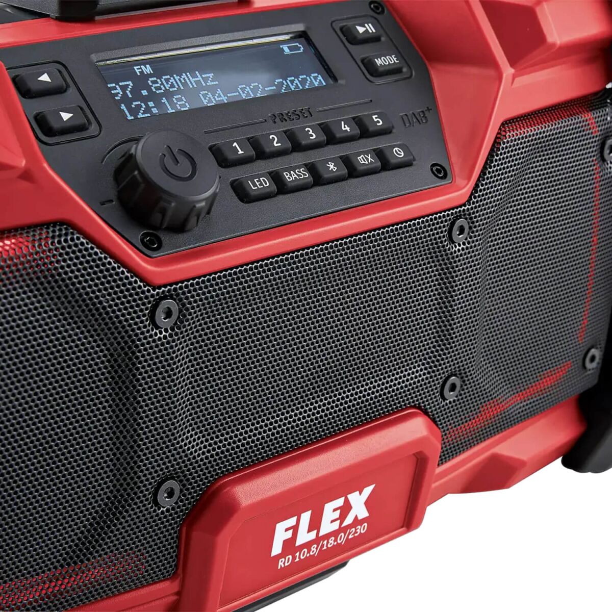 FLEX Digitales Akku-Baustellenradio RD 10.8/18.0/230