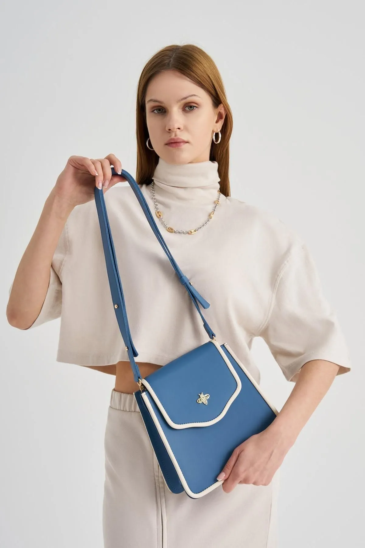 Lucky Bees  Damen Hand- und Schultertasche