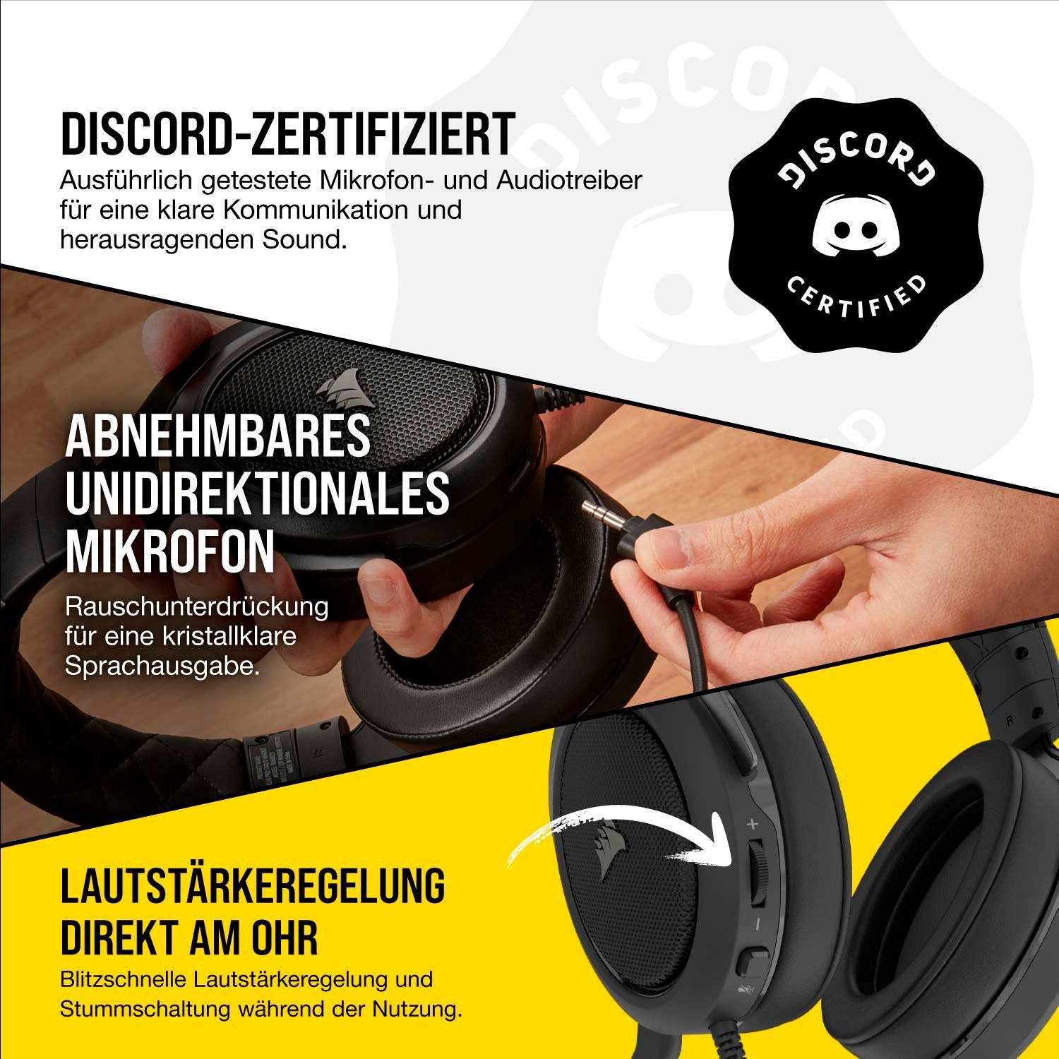 Corsair HS50 PRO Stereo Blue Gaming-Headset