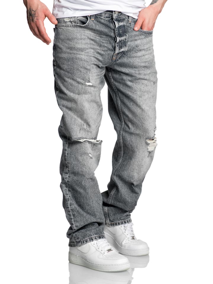 Amaci&Sons 90s Baggy Jeans YAKIMA in Grau günstig kaufen