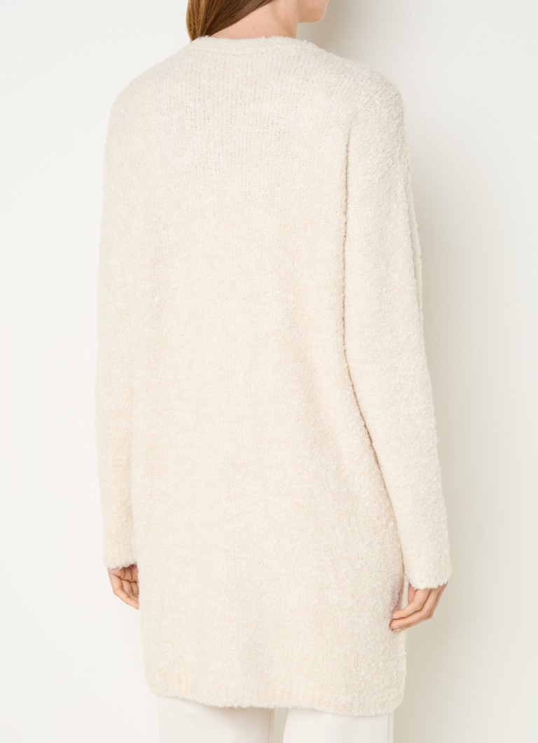 Cardigan tricotat lejer, de culoarea espresso