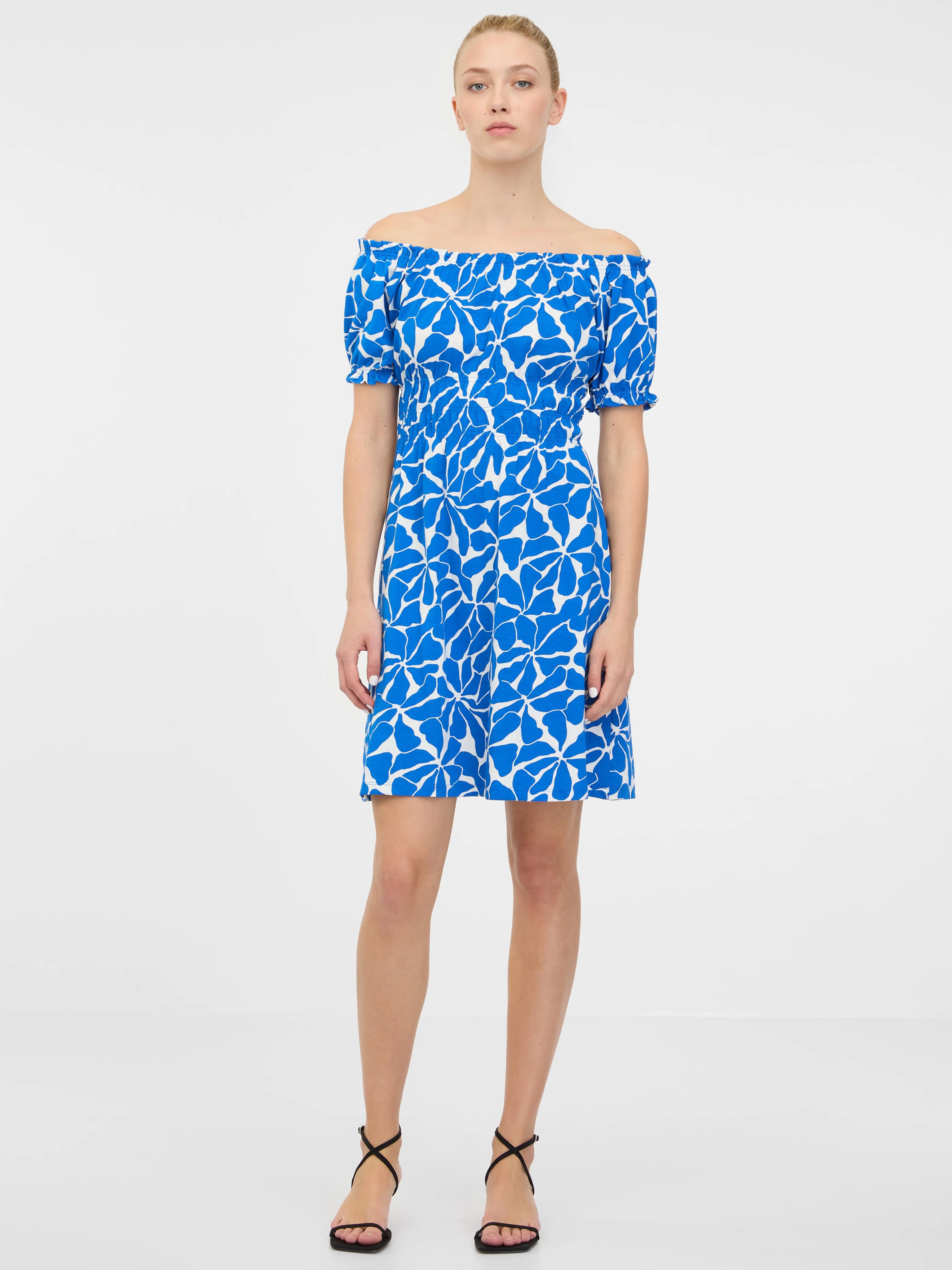 Blaues knielanges Damenkleid ORSAY