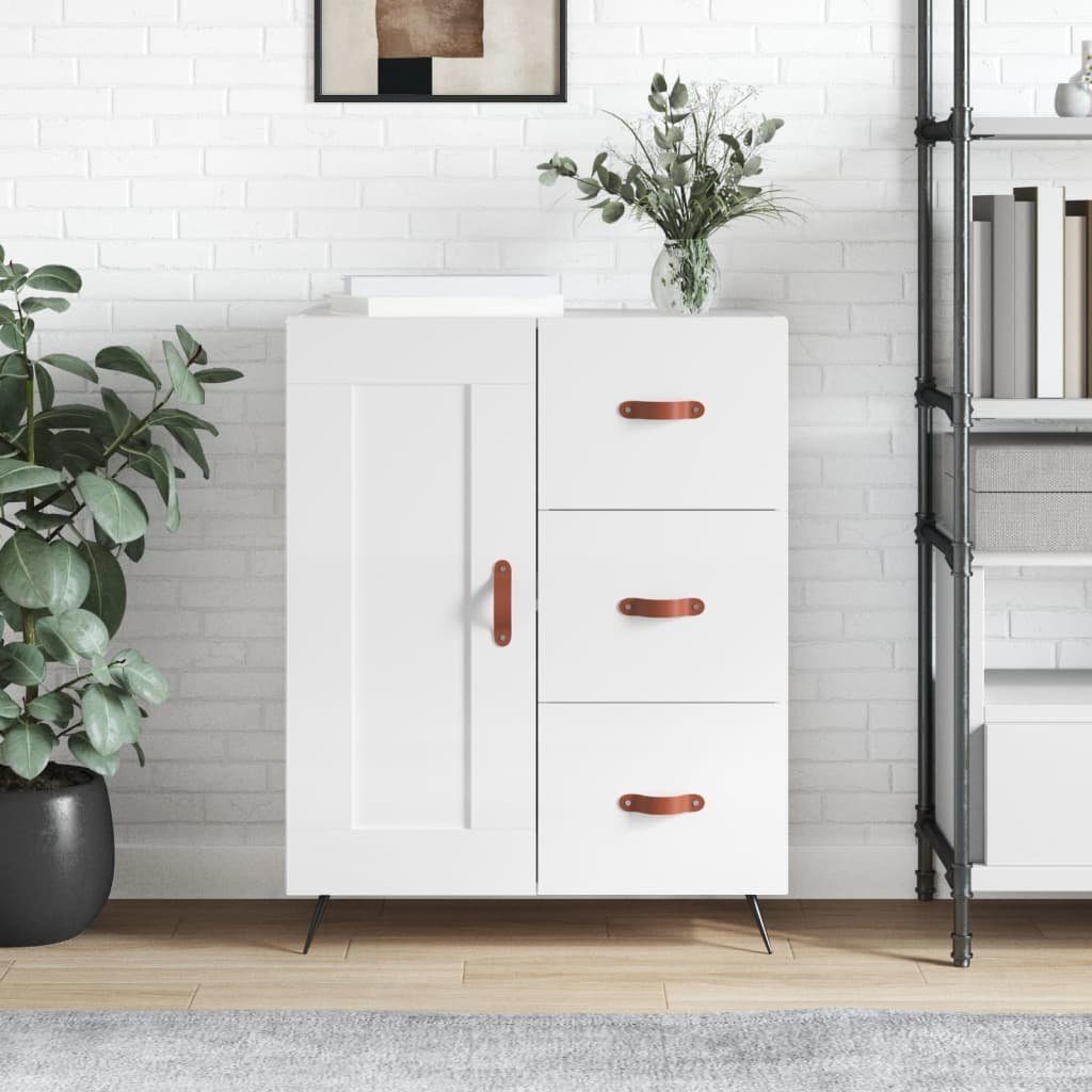 vidaXL Sideboard Sideboard Hochglanz-Weiß 69,5x34x90 cm Holzwerkstoff (1 St)