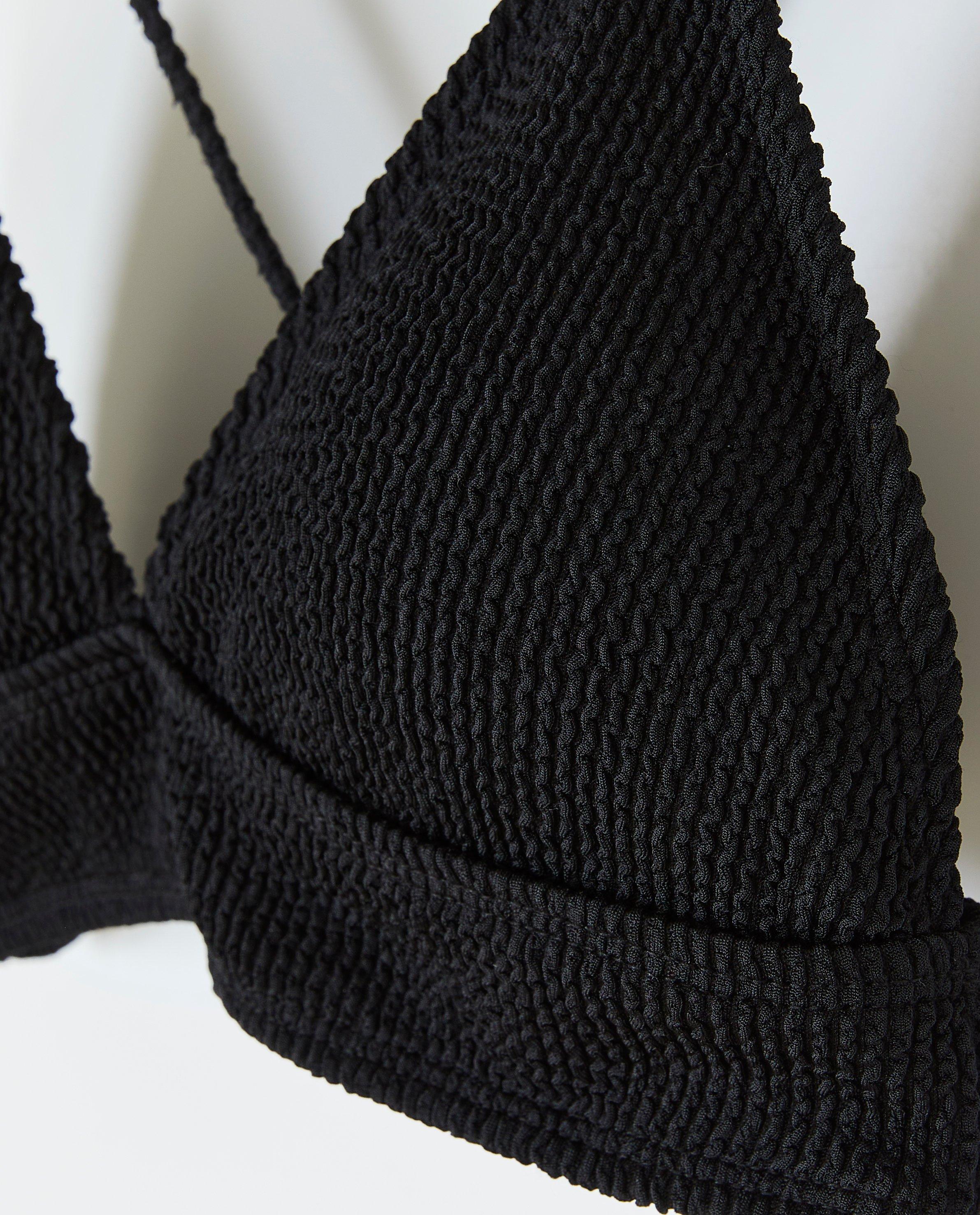 Bikini texturat, model groggy, XXS-L, negru