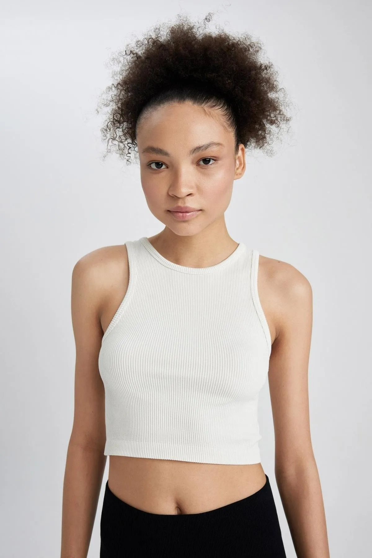 DeFacto  Fit Seamless Crew Neck Seamless Athlete Y8435az23hs