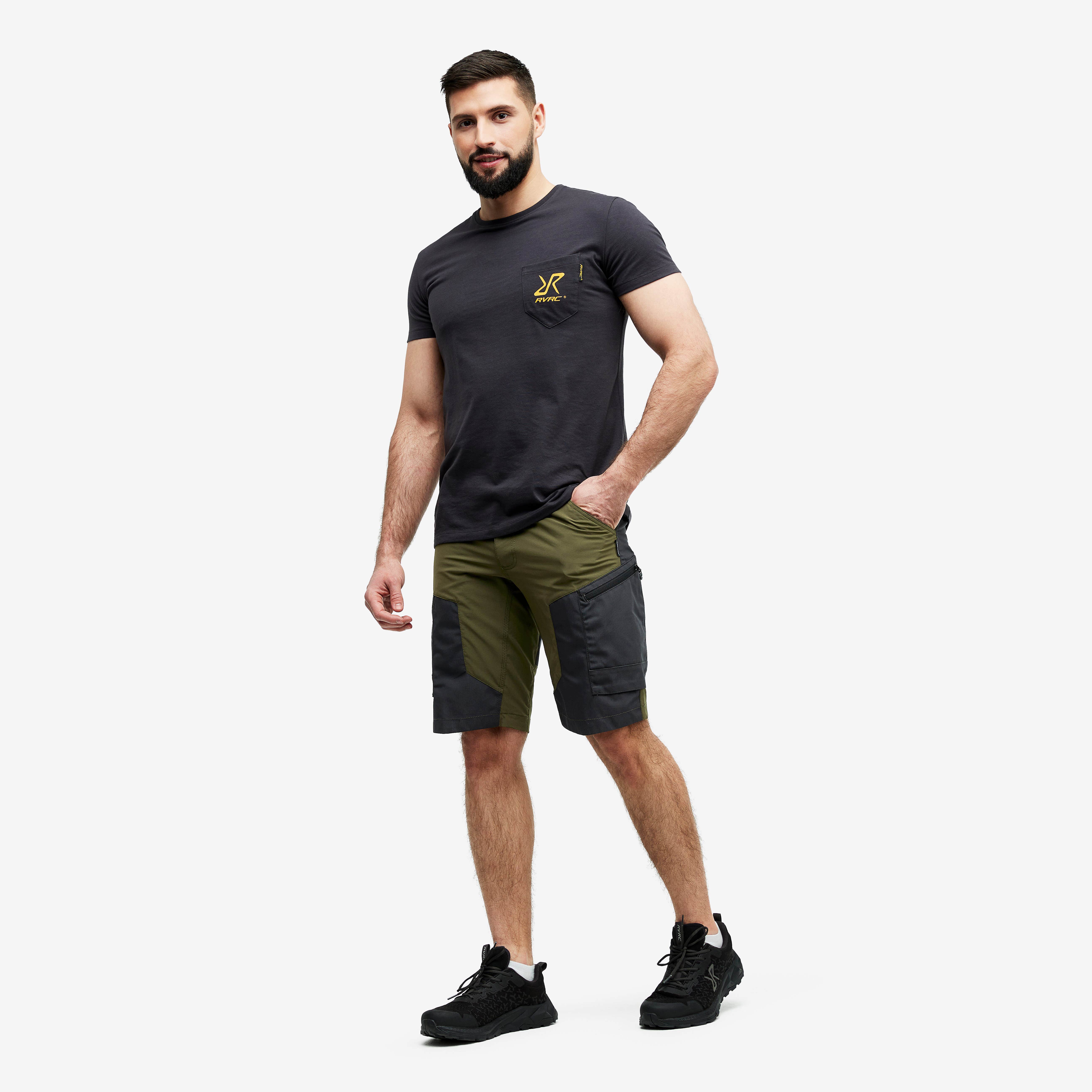 RVRC GP Shorts Homme Dark Olive