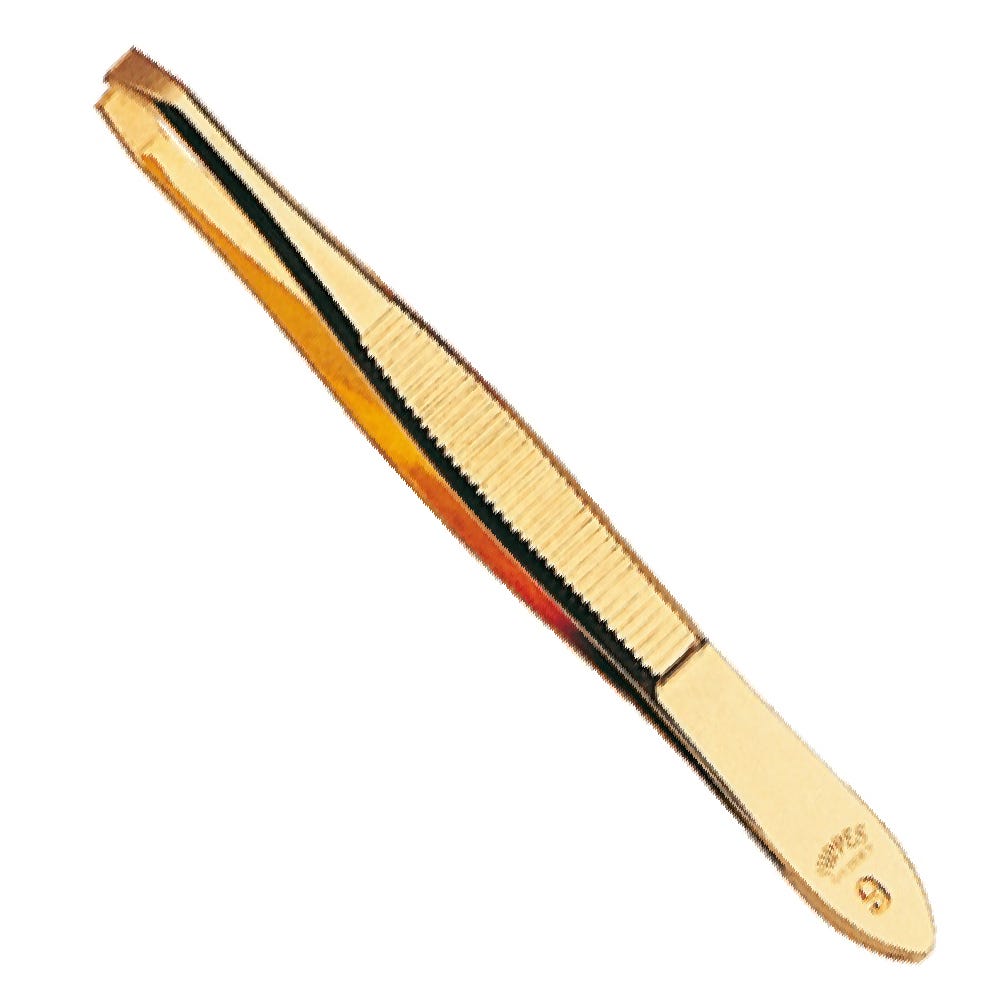 Nippes 9 SG Augenbrauenpinzette Vergoldet 9cm
