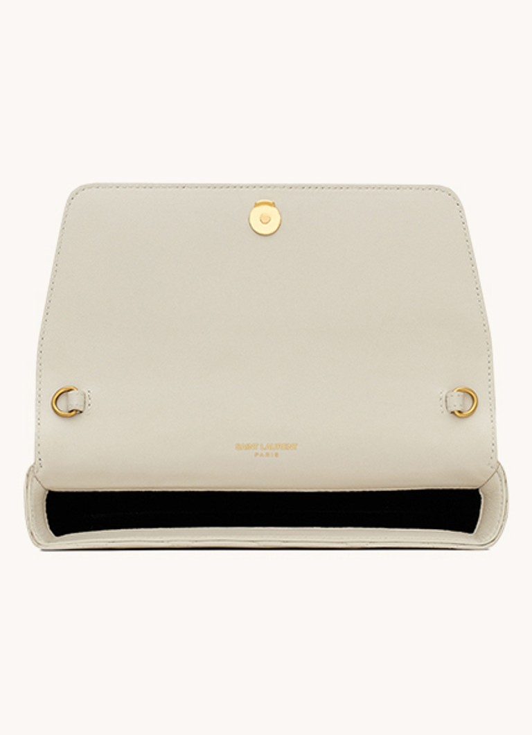 Saint Laurentin tikattu Gaby-lammasnahkainen crossbody-puhelinkotelo olkahihnalla