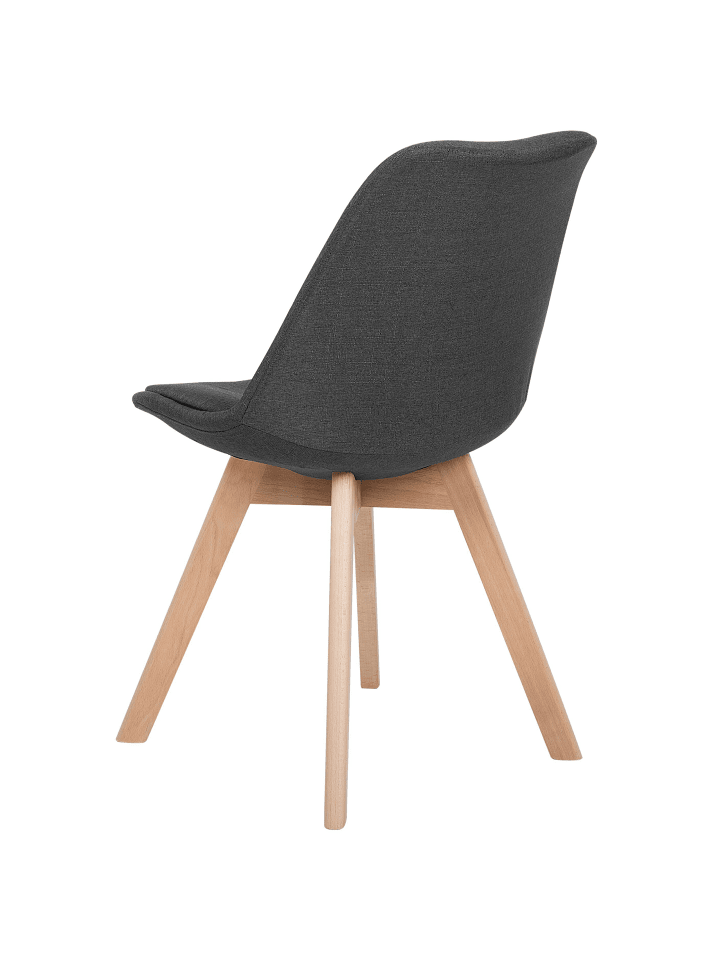 Beliani 2er-Set Esszimmerstuhl DAKOTA II in Grau/Heller Holzfarbton günstig kaufen onesize
