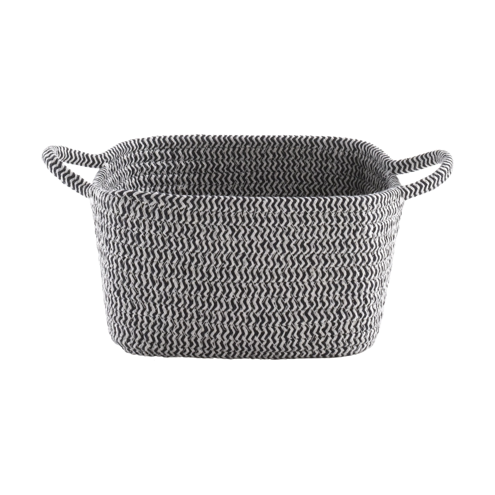 Korb klein blau/weiß