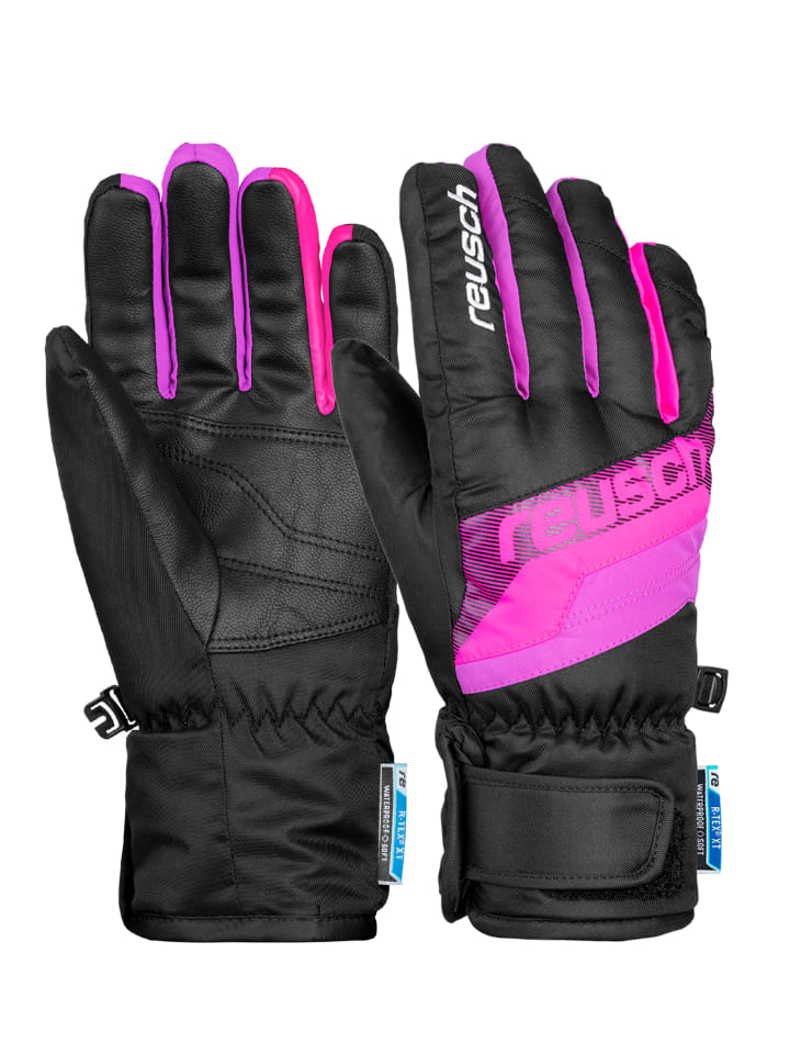Reusch Fingerhandschuh Dario R-TEX XT Junior in black/pink glo günstig kaufen