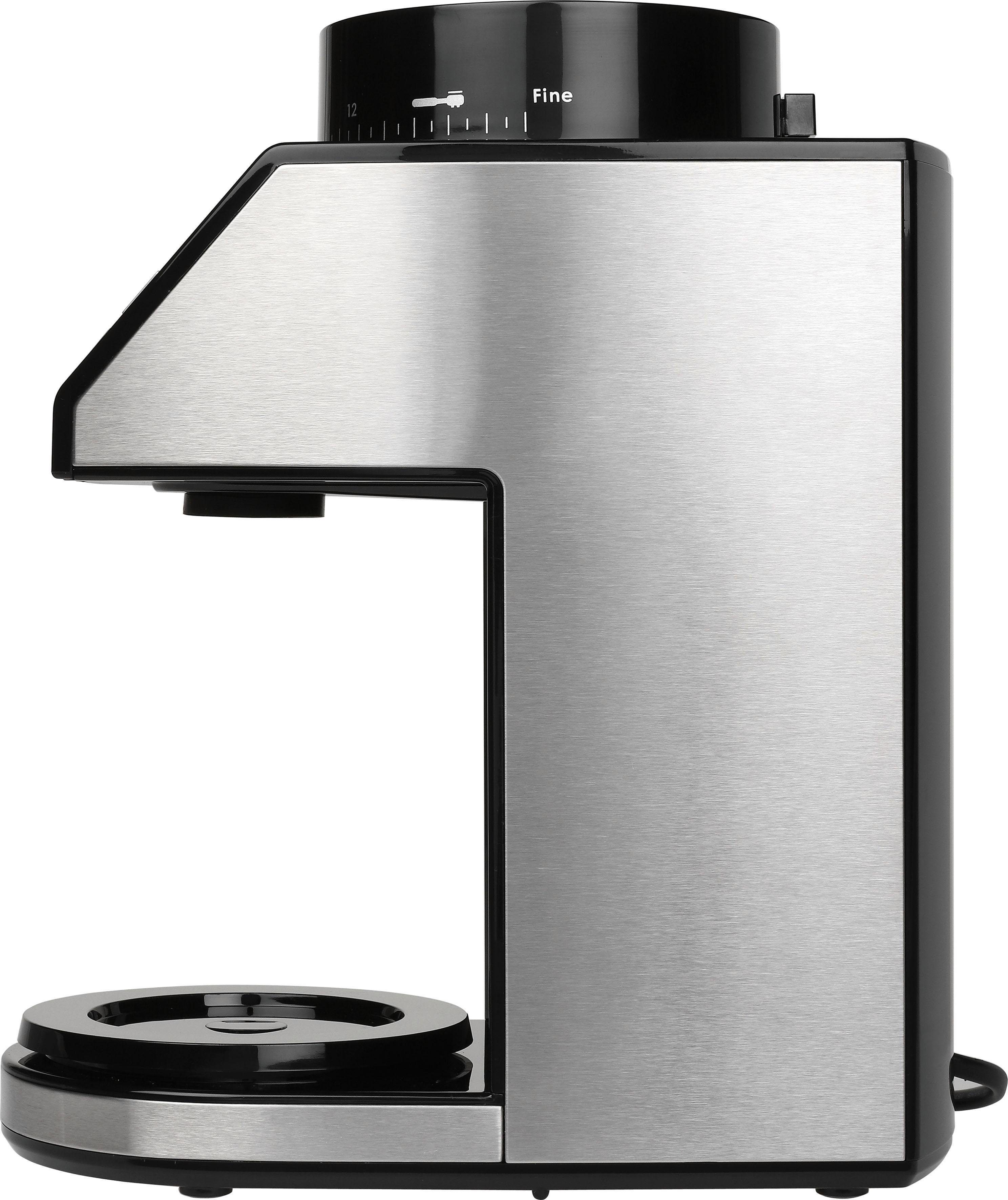 Melitta Kaffeemühle Calibra 1027-01 schwarz-Edelstahl, 160 W, Kegelmahlwerk, 375 g Bohnenbehälter
