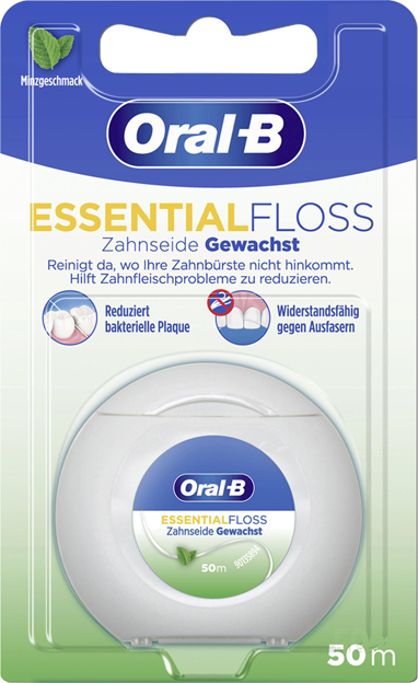 Oral-B Essentialfloss Zahnseide gewachst Minze