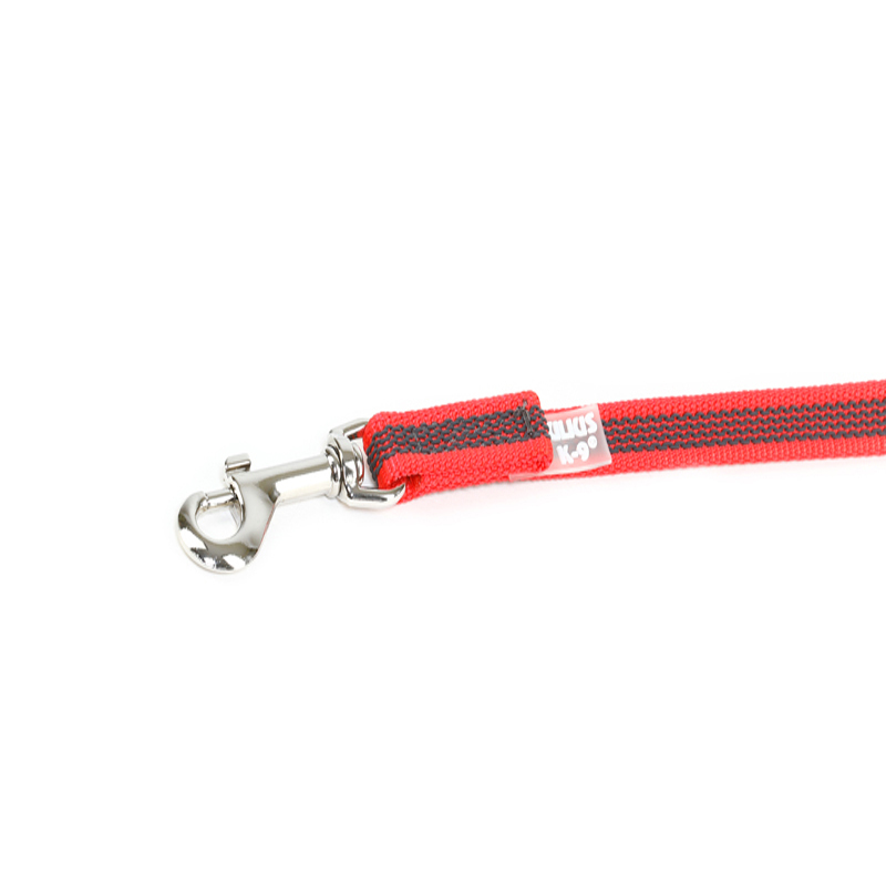 JULIUS-K9 Hundeleinen JULIUS-K9 Führleine 14mm Schlaufe 1 m rot/ grau
