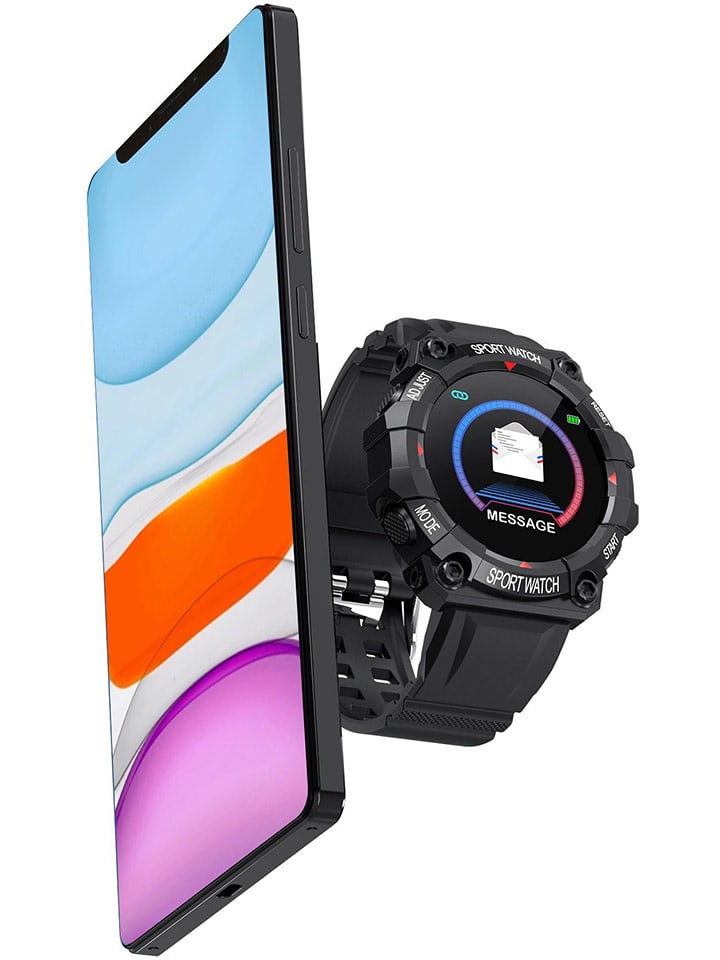 SmartCase Smartwatch in Schwarz günstig kaufen onesize