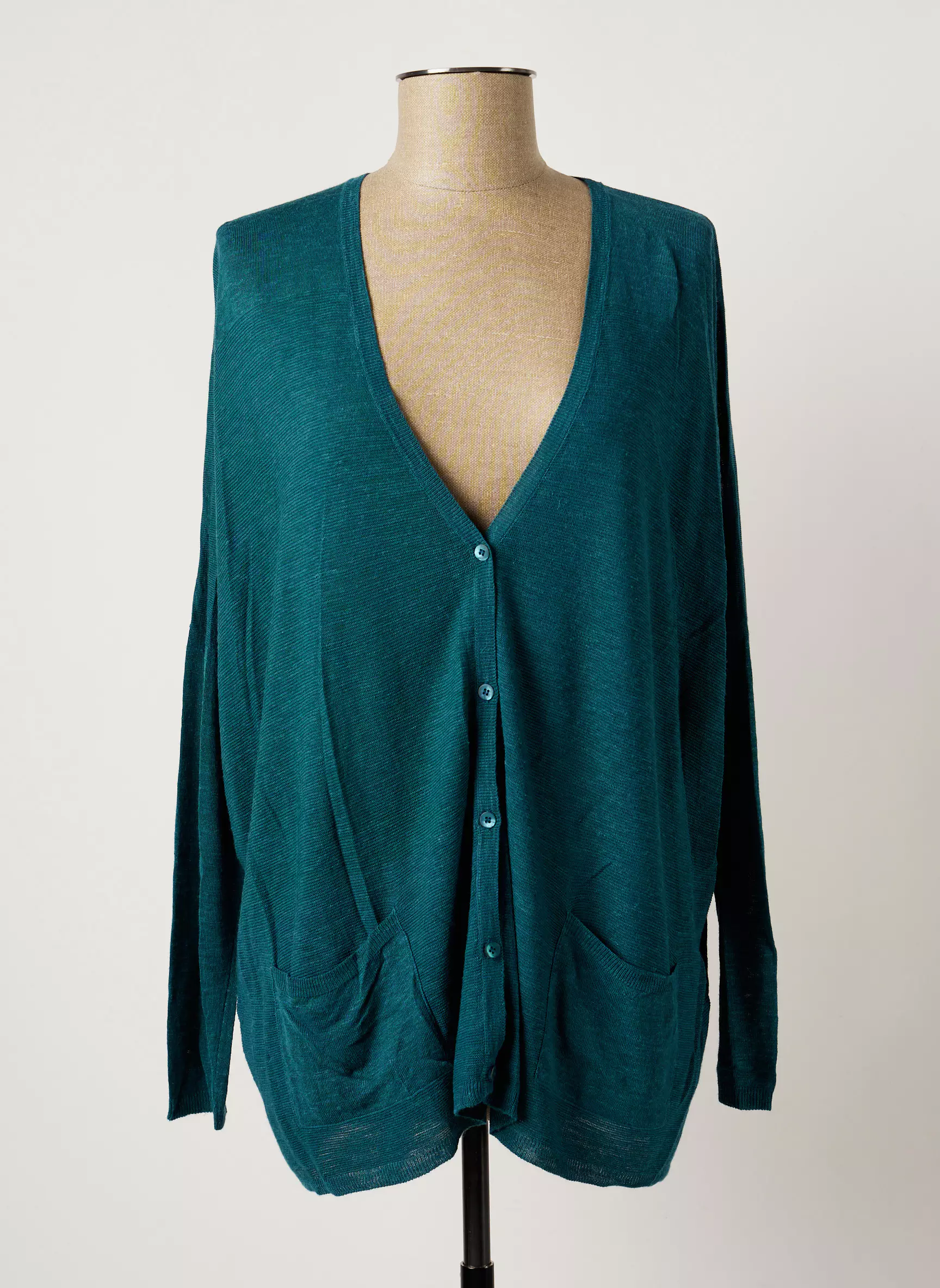 Poles Cardigans Femme couleur vert
