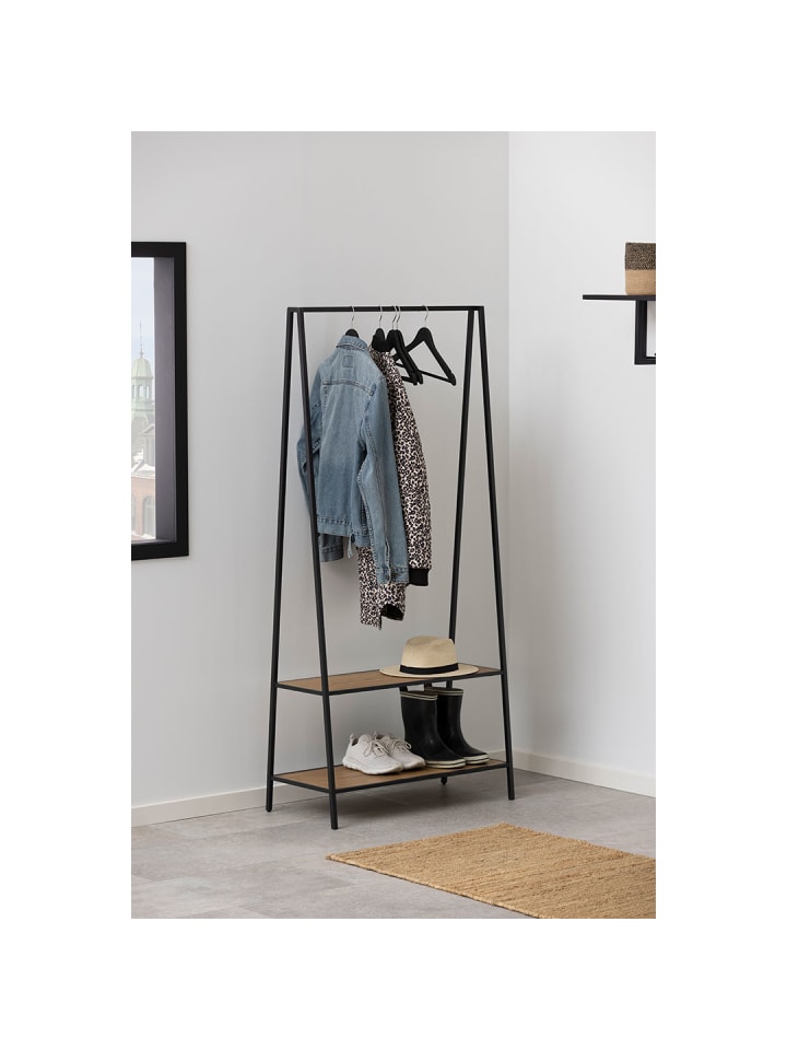 ebuy24 Garderobenständer Seaford Schwarz 77 x 37 cm günstig kaufen onesize