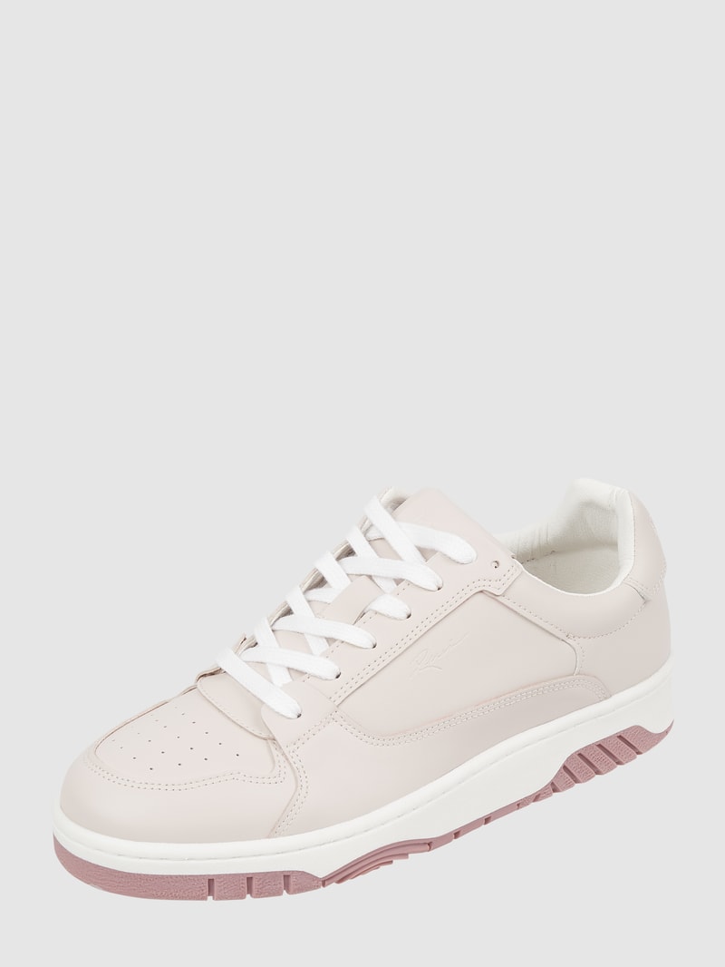 Sneaker mit Label-Details in beige