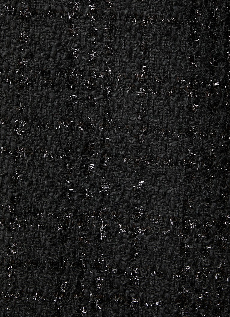 Pantaloni mini Dionne de Fabienne Chapot, din tweed și lurex.