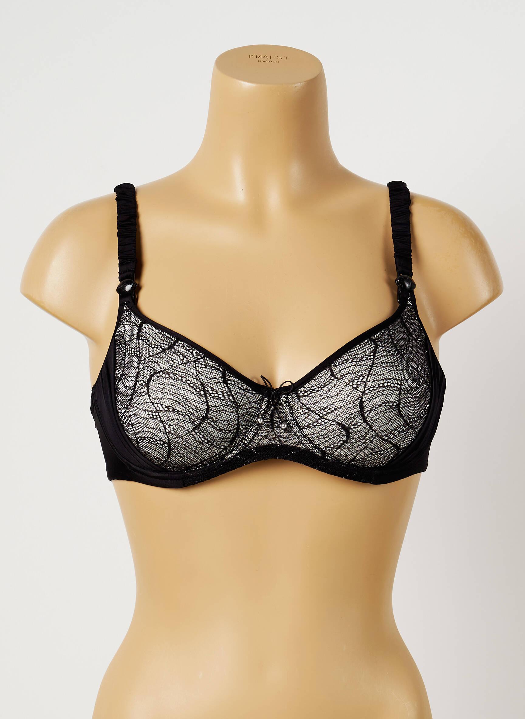 Cache Coeur Lingerie Maternite Femme couleur noir