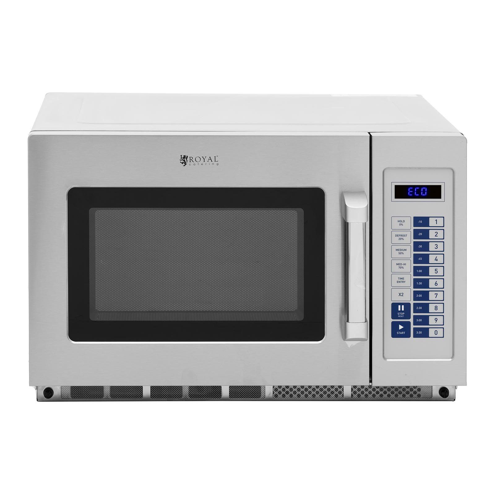 Royal Catering Mikrowelle Gastro-Mikrowelle Mikrowellenherd Mikrowelle Edelstahl Timer 3200 W 34