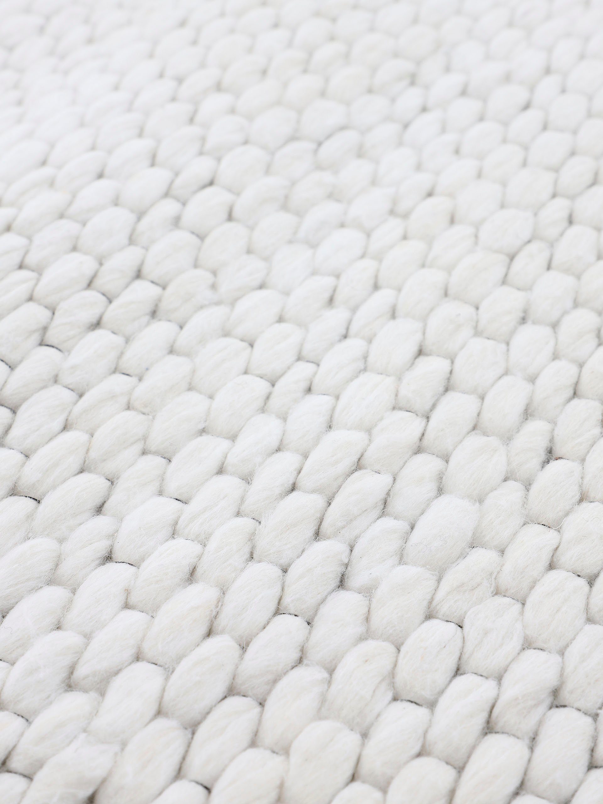 Läufer Sina, carpetfine, rechteckig, Höhe: 14 mm, Handweb Teppich, reine Wolle, meliert, handgewebt, weich & kuschelig
