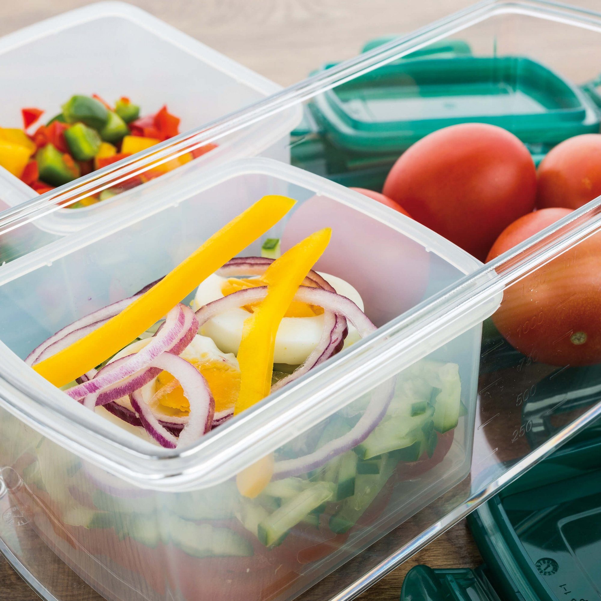 Genius Gemüseschneider Nicer Dicer Fusion smart, Set 34-tlg., mintgrün, präzisionsgeschliffene Klingen aus Edelstahl in GNOX-Qualität