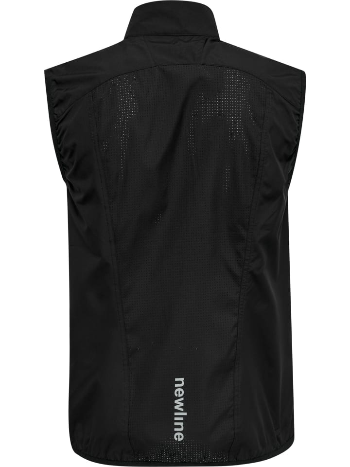 Newline Newline Reißverschluss Vest Reflektierend Logo Men's Core Herren in BLACK günstig kaufen