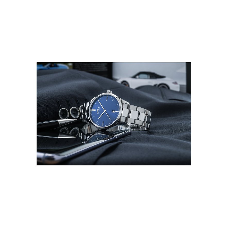 Union Glashütte Herrenuhr Viro Datum 41 mm