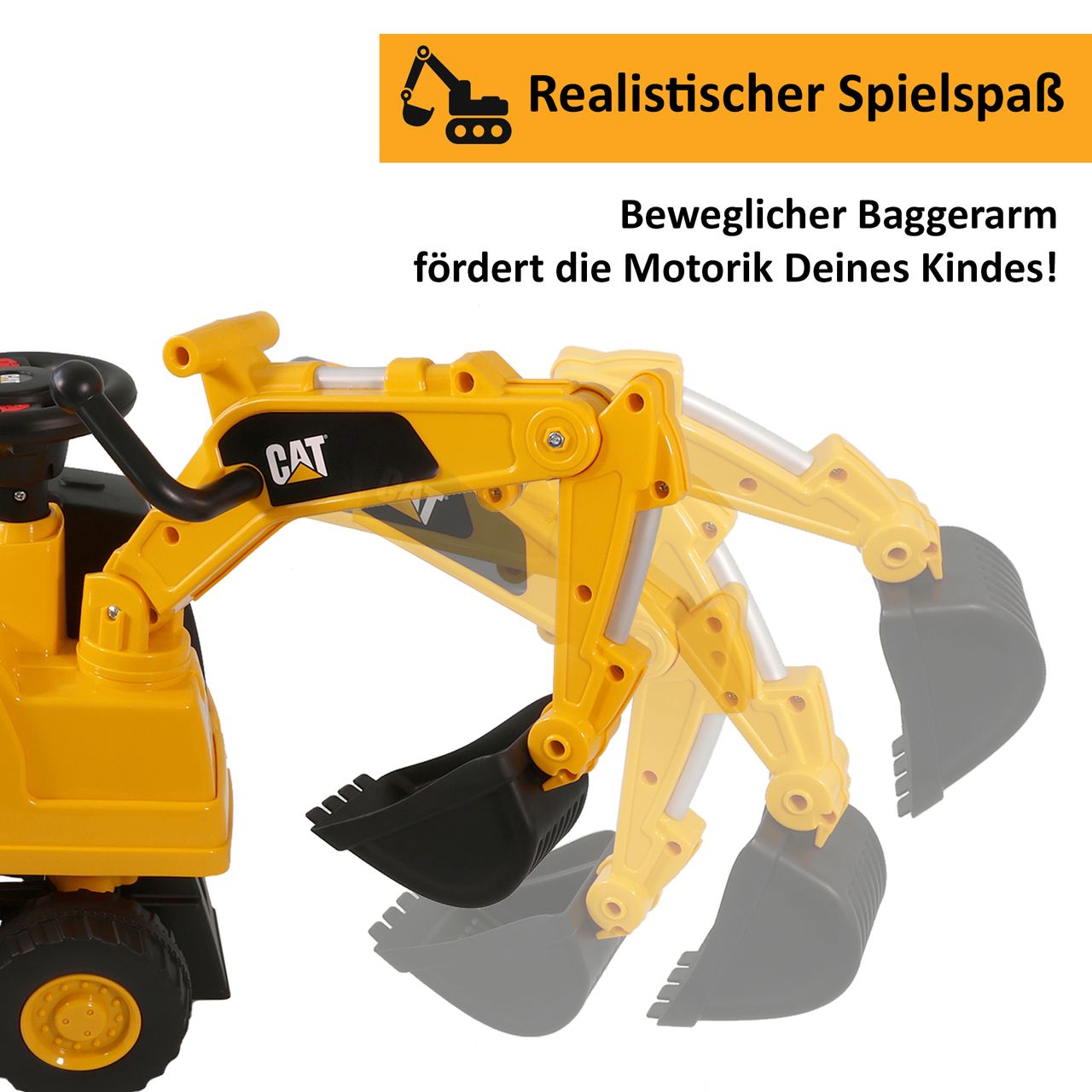 Lemodo Rutschauto Kinderbagger, Bagger zum draufsitzen