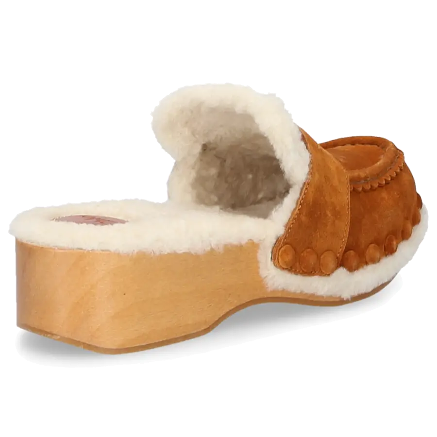 Chloé - Hausschuhe JOY Veloursleder - braun