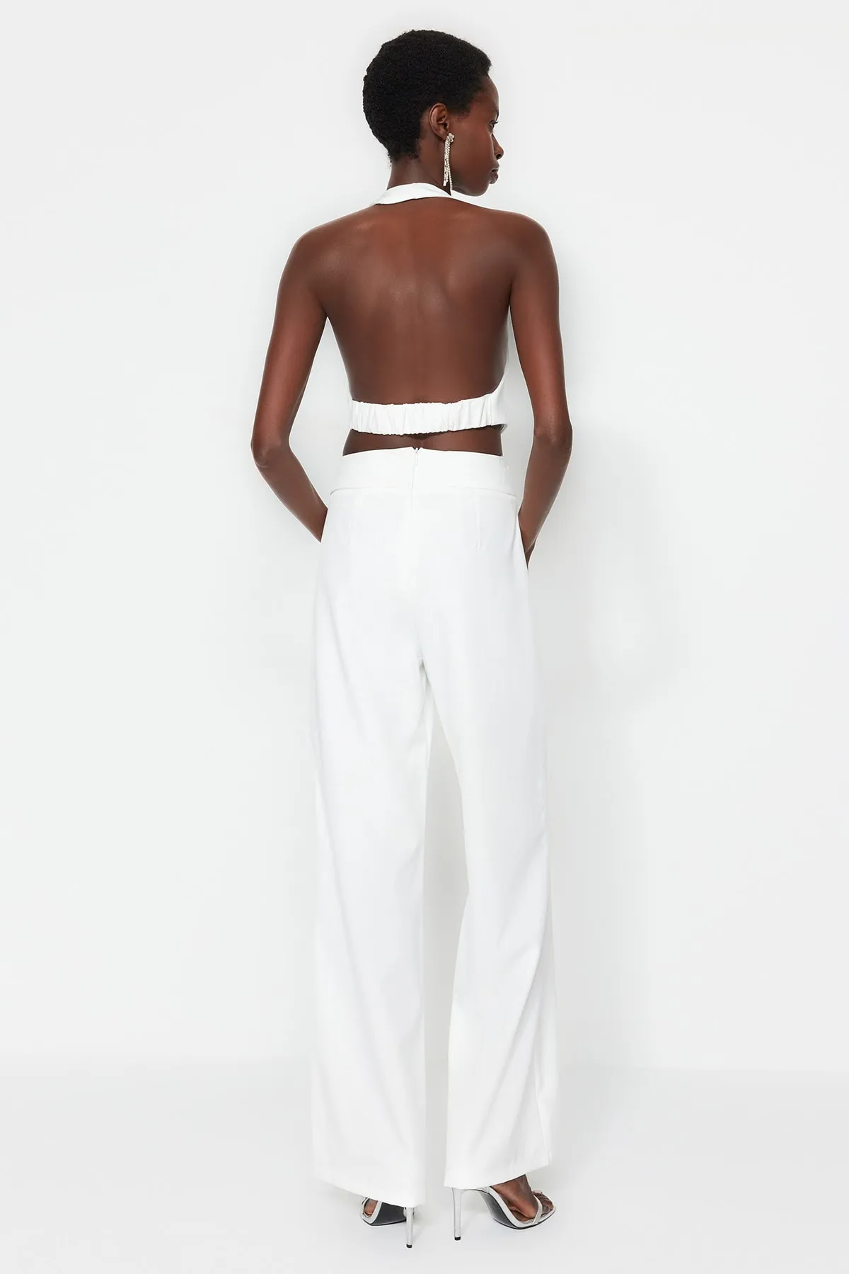 Trendyol Collection  Braut-Webhose in Ecru TPRSS23PL00023