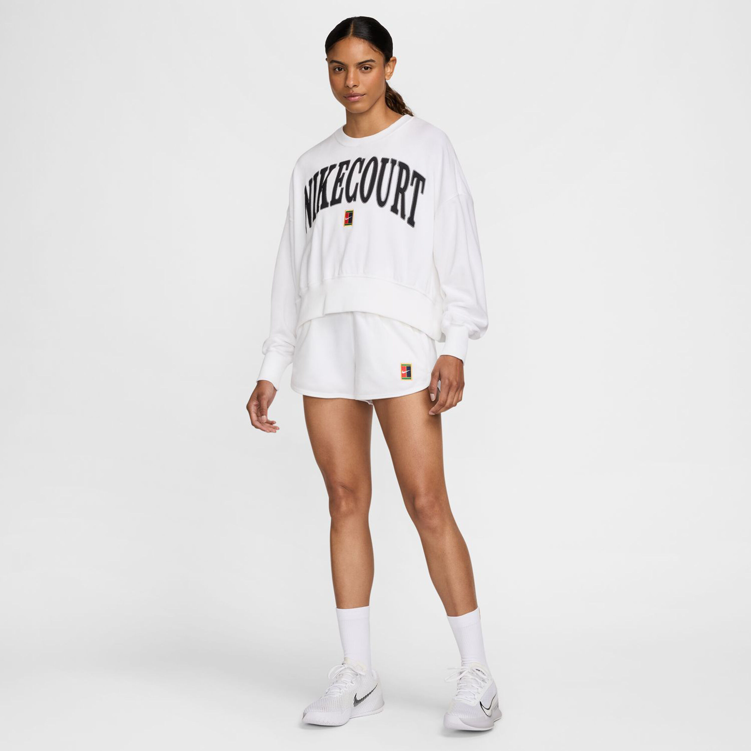 Court Heritage Fleece OOS GFX Sweatshirt Damen - Weiß
