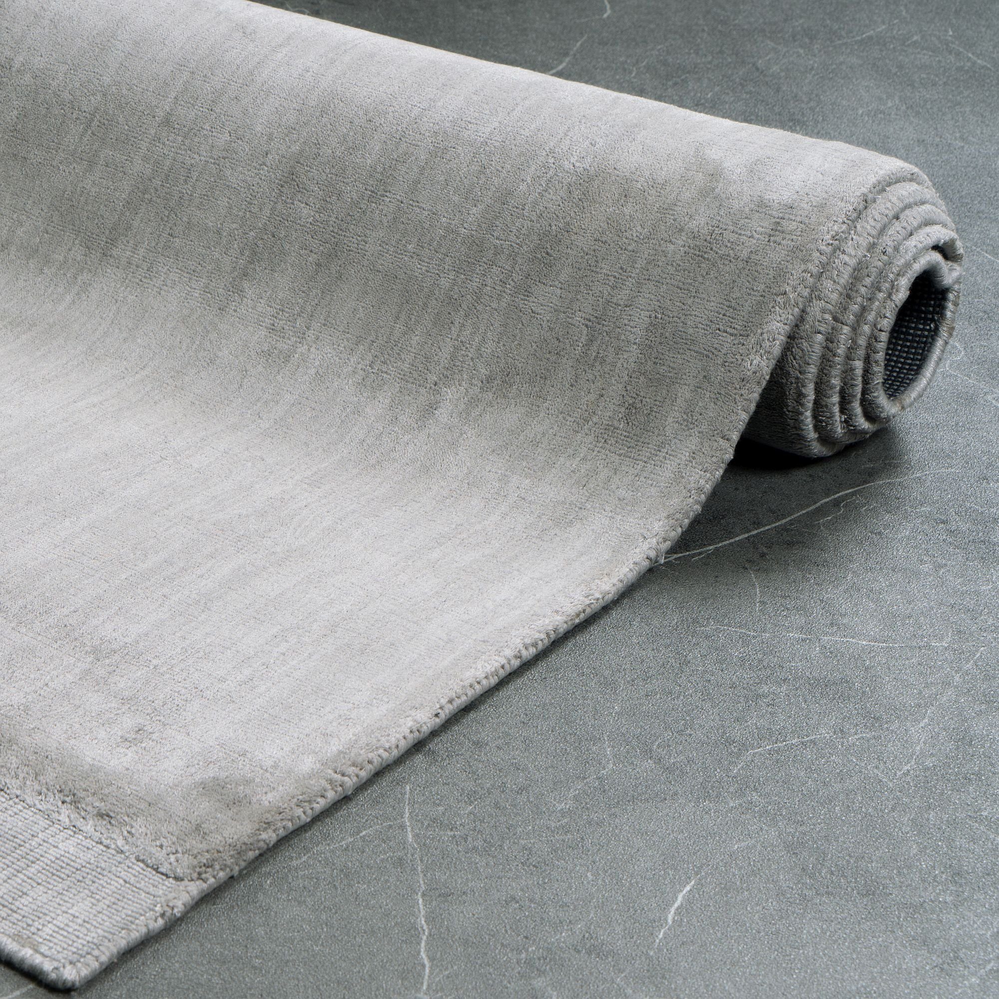 Designteppich BAMBOO Teppich Wohnzimmer luxuriös Viskose Seidenglanz Soft, Consilio Concept