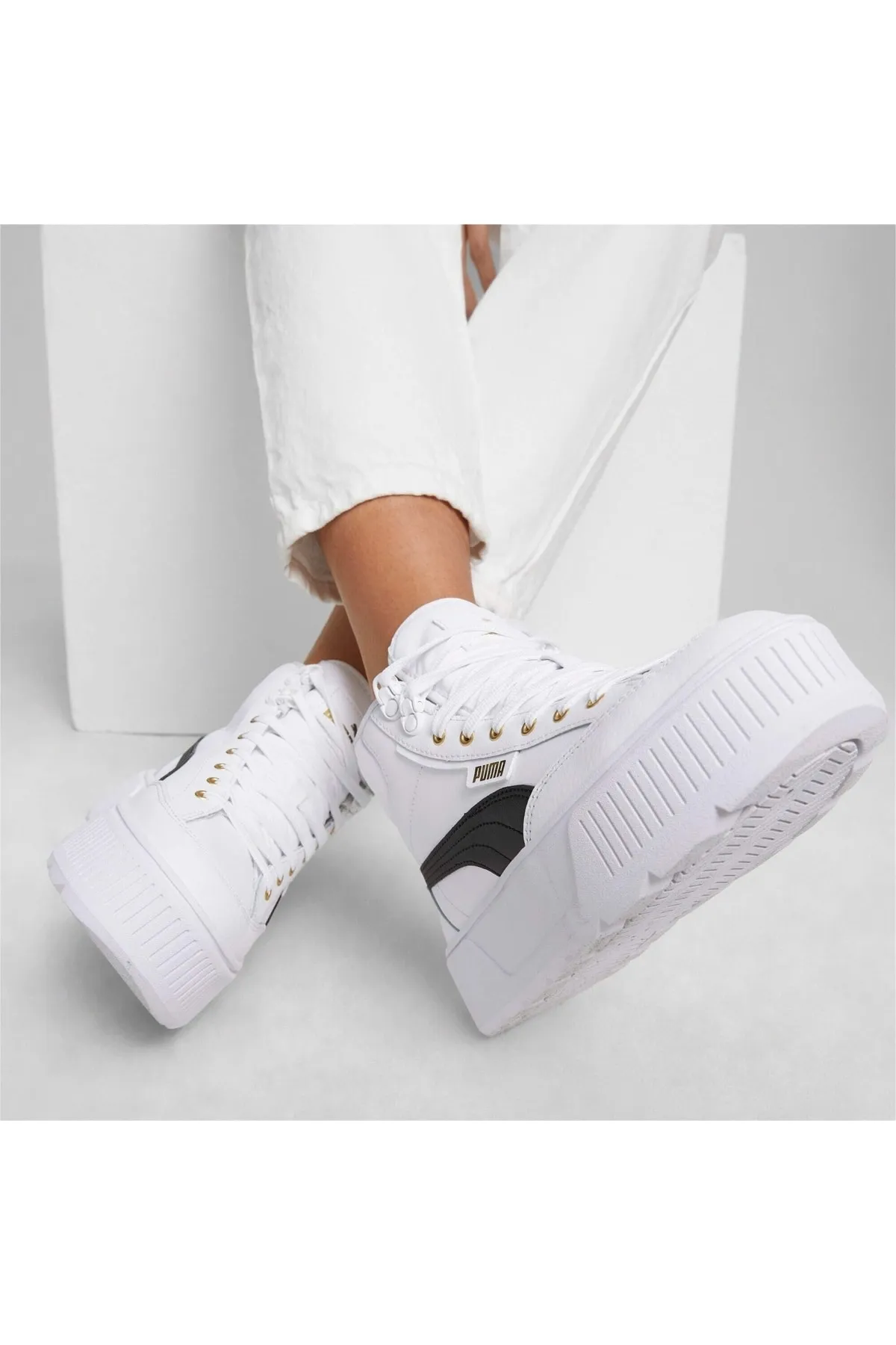 Puma  Sneaker - Weiß - Flacher Absatz